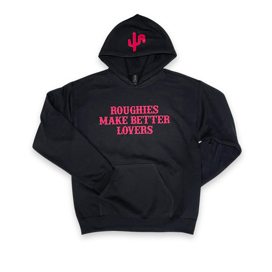 Hot Pink "Roughies BL" - Black Adult Hoodie (2025)