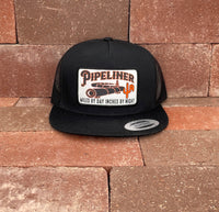 "Pipeliner" - 6006 Black/ Black Mesh, Snapback Cap (WESA JAN 2024)