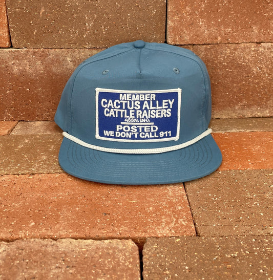 "POSTED" - CA256 Navy Blue/ White Rope Snapback (WESA JAN 2024)