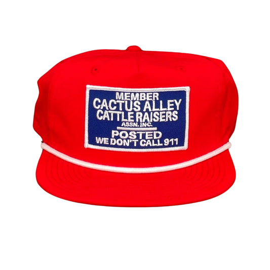 "POSTED" - CA256 Red/ White Rope, Snapback Cap (WESA JAN 2024)