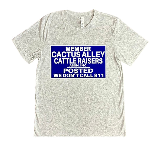 "POSTED" - White Fleck Adult Tee (2024)
