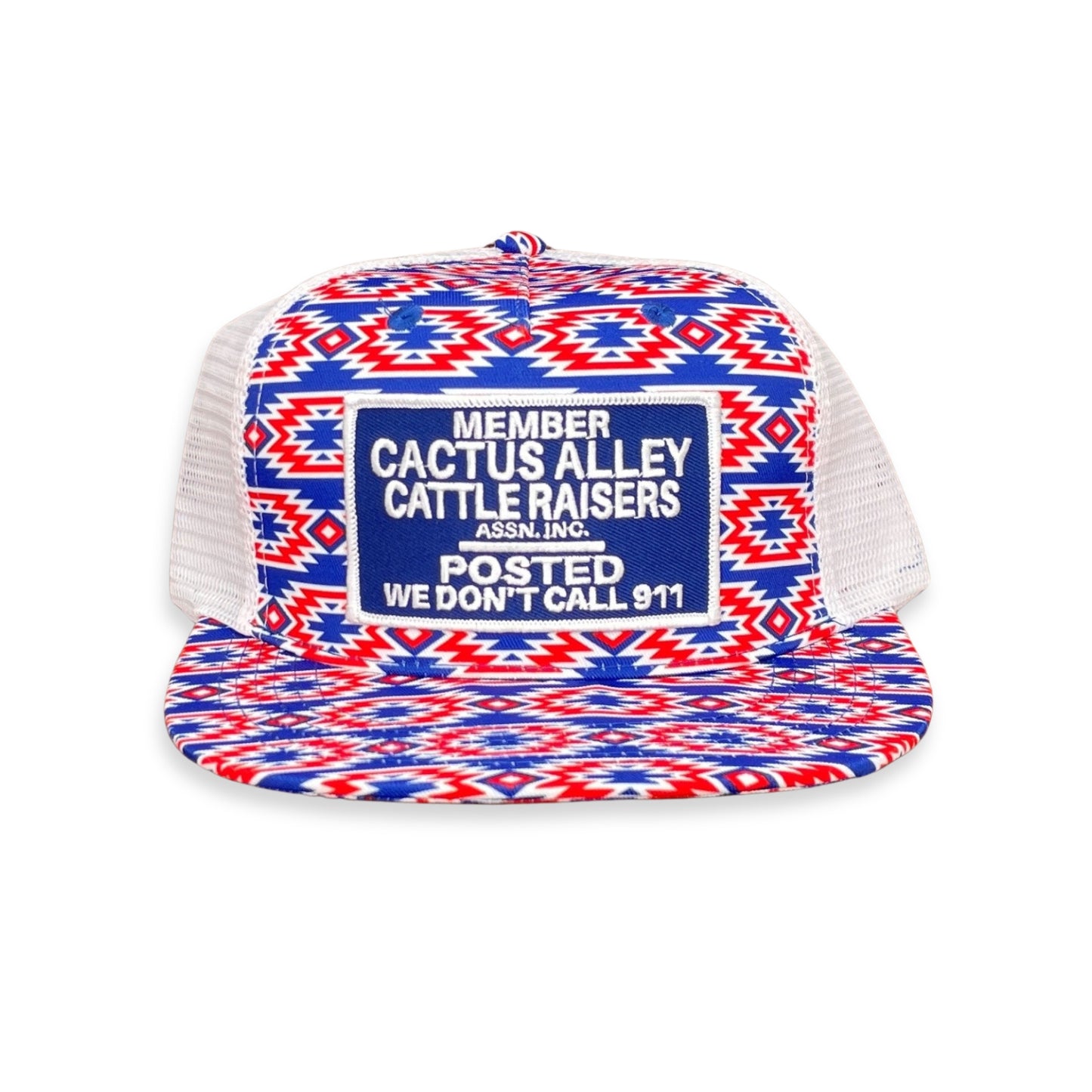 "POSTED" - CA 'Merica Aztec/White Mesh, Snapback Cap (WESA JAN 2024)