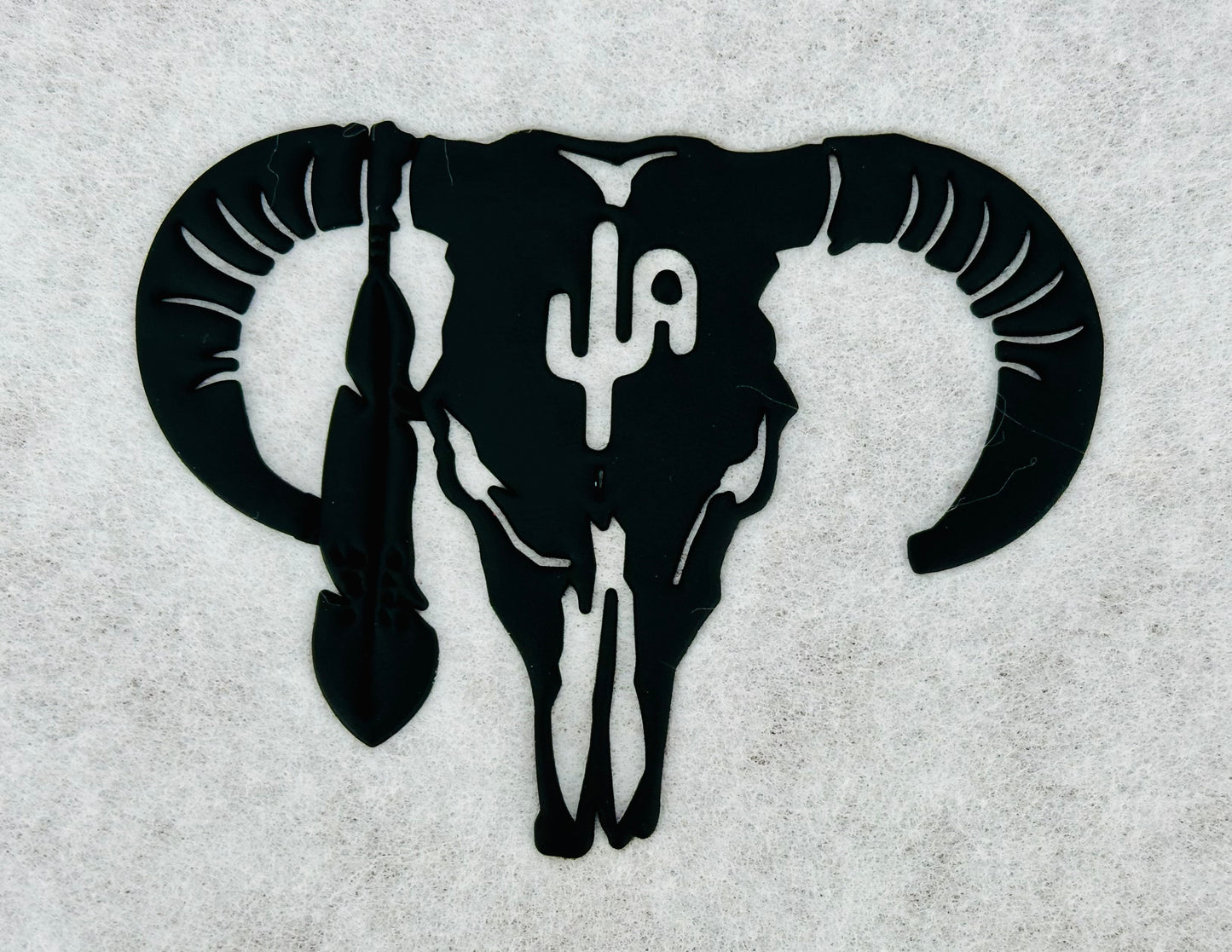 PVC115 (BLK Hereford Skull PVC Rubber Patch)