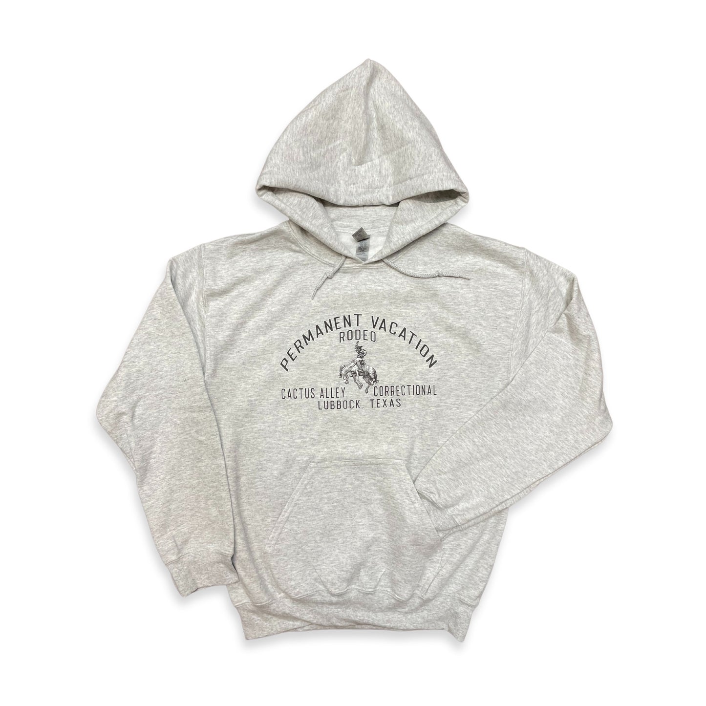 "Permanent Vacation" - Ash Grey Adult Hoodie (WESA JAN 2024)