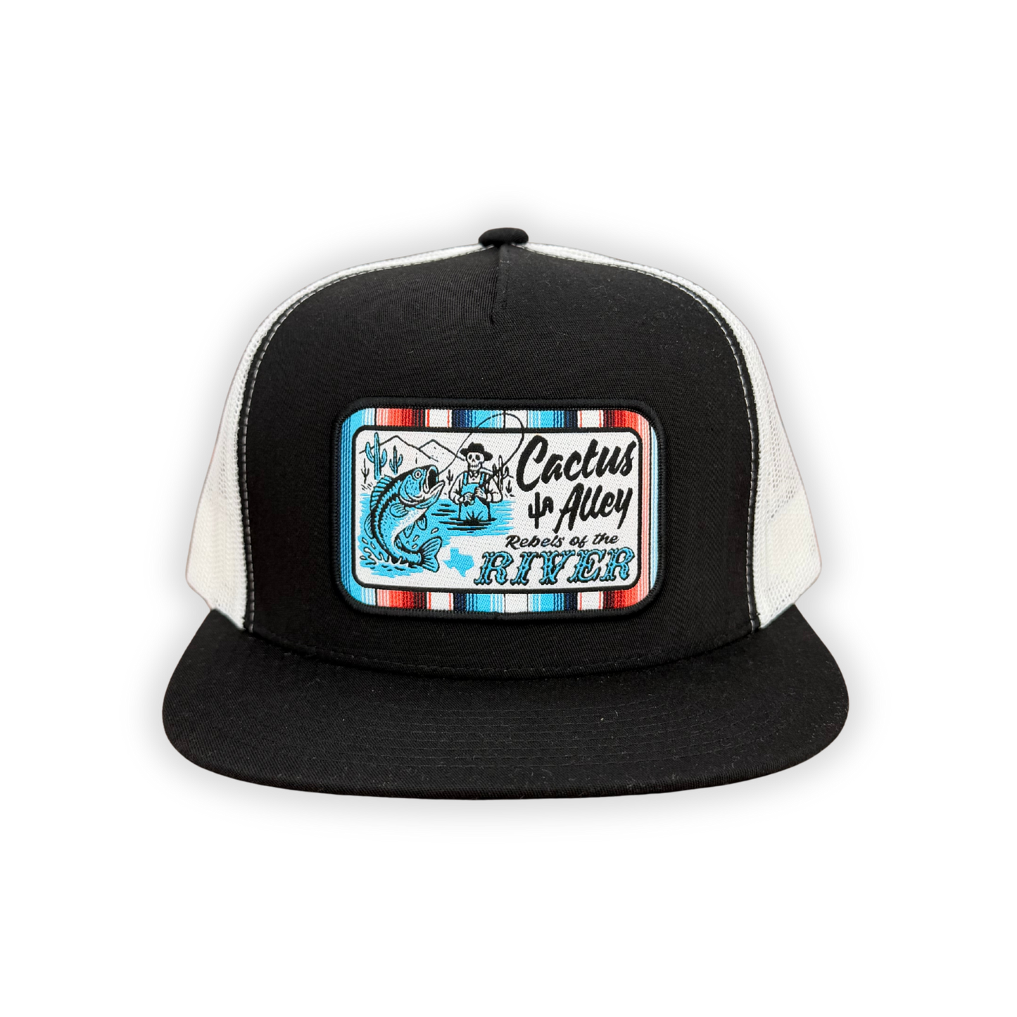 "Rebels" - 6006 Black/ White Mesh, Snapback Cap