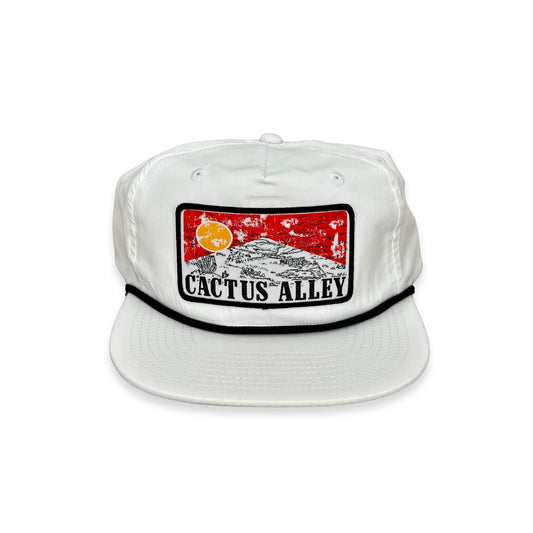 "Red Sky" - CA256 White/ Black Rope, Snapback Cap (WESA JAN  2024)