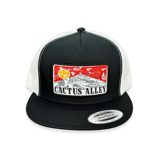 "Red Sky" - 6006 Black/ White Mesh, Snapback Cap (WESA JAN 2024)