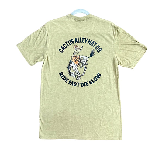 "Ride Fast Die Slow" - Coyote Brown Adult Tee (2024)