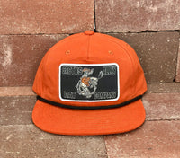 "Ride Fast Die Slow" - CA256 Dark Orange/ Black Rope, Snapback Cap (2025)