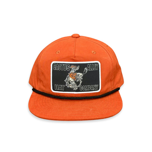 "Ride Fast Die Slow" - CA256 Dark Orange/ Black Rope, Snapback Cap (2025)