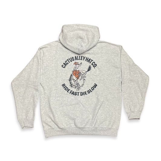 "Ride Fast Die Slow" - Ash Grey Adult Hoodie (2024)