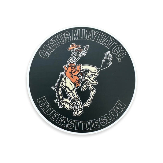 "Ride Fast Die Slow" - CA Sticker (2025)