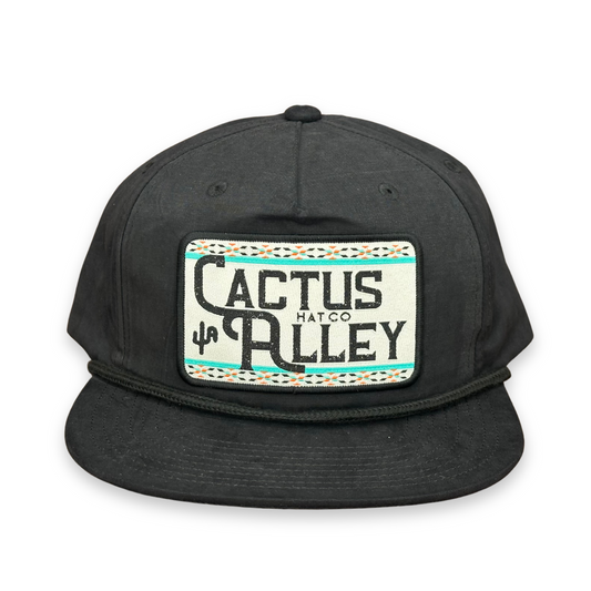 "Rollin' CA"- CA 256 Black/ Black Rope, Snapback Cap (2025)