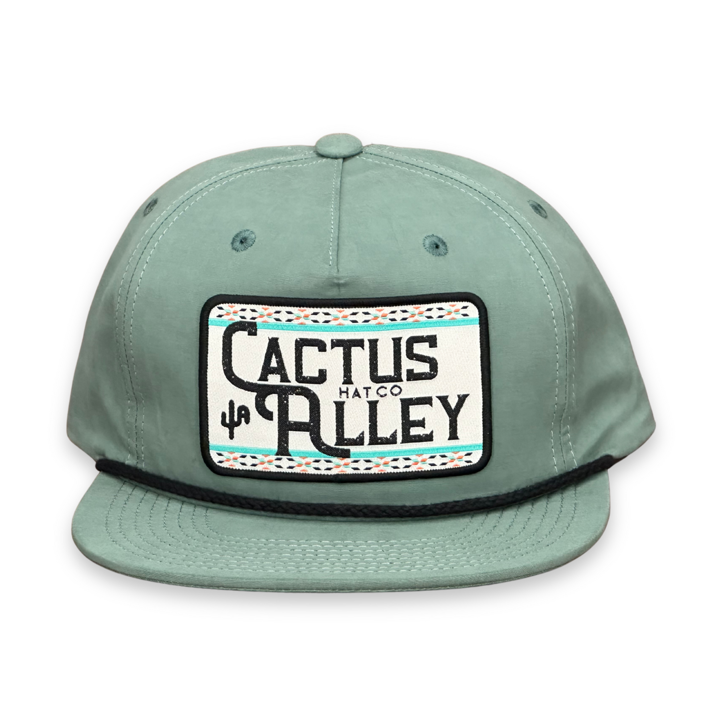 "Rollin' CA" - CA 256 Teal/ Black Rope, Snapback Cap (2025)
