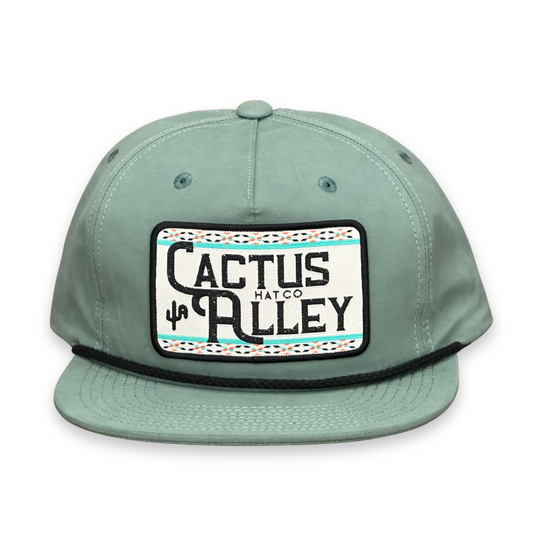 "Rollin' CA" - CA 256 Teal/ Black Rope, Snapback Cap (2025)