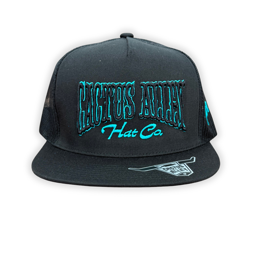 "Slick Willie" - 6006 Black/ Black Mesh, Snapback Cap