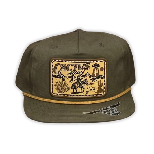 "Space Cowboy" - Loden/Amber Rope, Snapback Cap