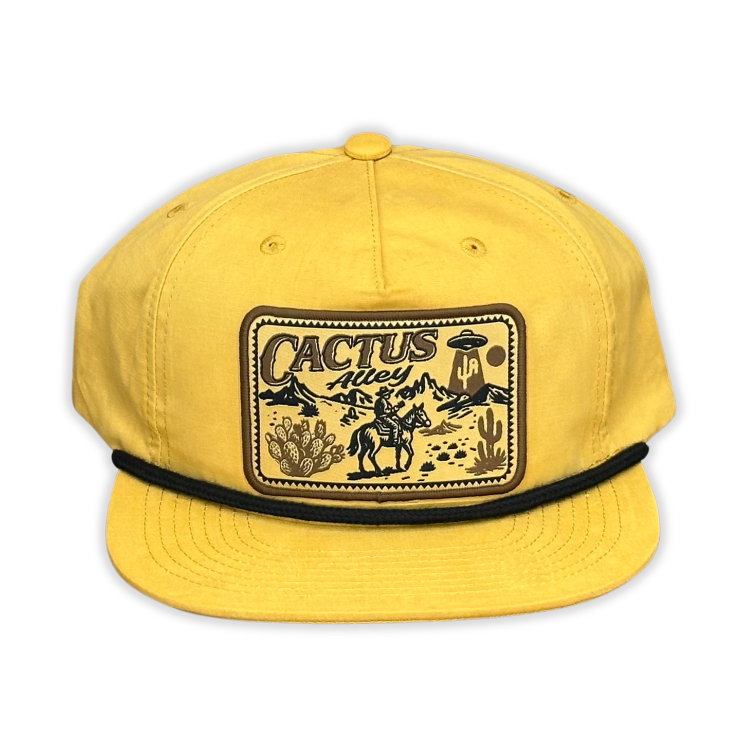 "Space Cowboy" - CA 256 Biscuit/Black Rope, Snapback Cap