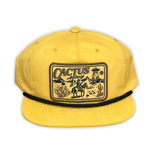 "Space Cowboy" - CA 256 Biscuit/Black Rope, Snapback Cap