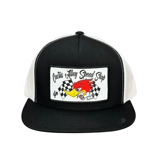 "Speed Shop" - 6006 Black/ White Mesh, Snapback Cap (2024)