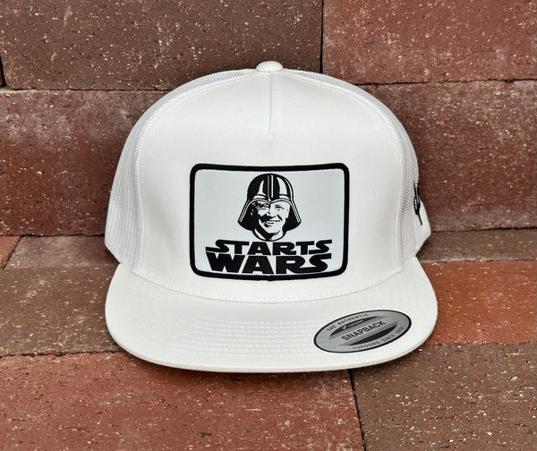 "Starts Wars" - 6006 White/ White Mesh, Snapback Cap (2024)