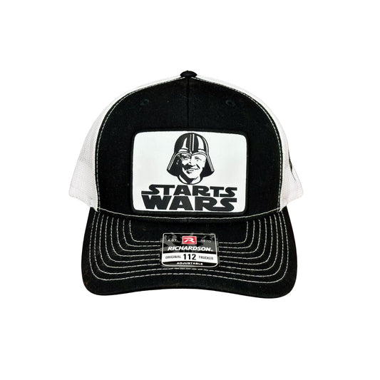 "Starts Wars" - Richardson 112 White/ Black Mesh, Snapback Cap (2024)