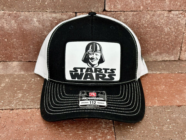 "Starts Wars" - Richardson 112 White/ Black Mesh, Snapback Cap (2024)