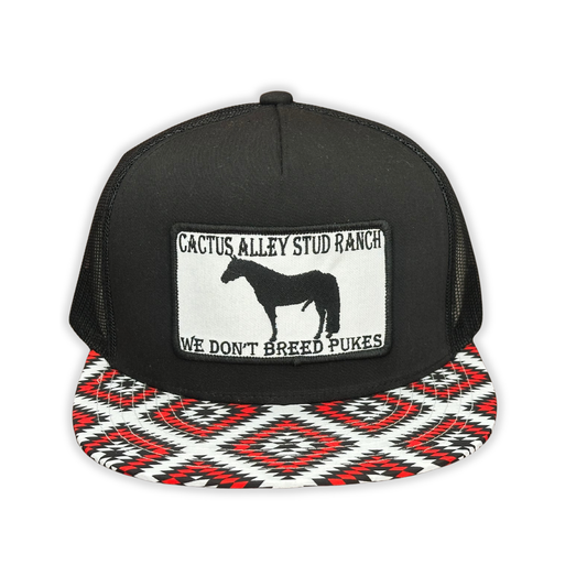 "Stud Ranch" - CA Blackout Guns Up Aztec, Snapback Cap