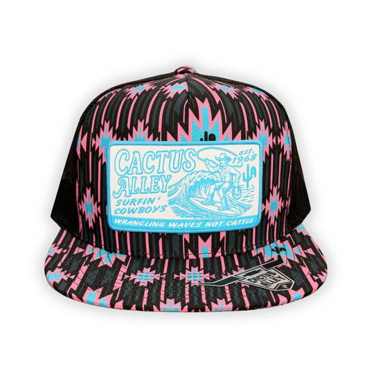 "Surfin'"- CA Darlin' Aztec, Snapback Cap
