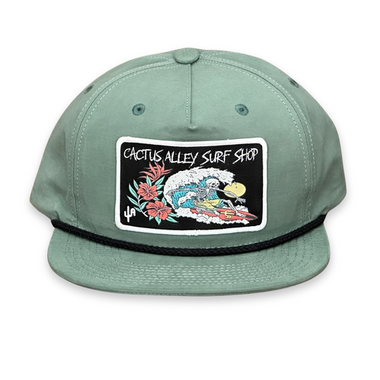"Surf Shop" - CA 256 Teal/ Black Rope, Snapback Cap (2025)