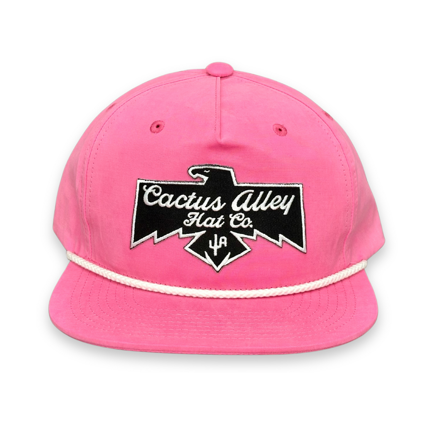 "T-Bird"- CA 256 Pink/ White Rope, Snapback Cap (2025)