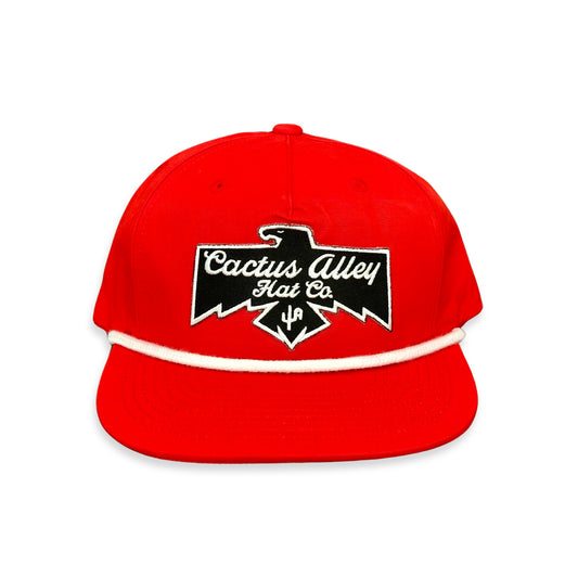 "T-Bird" - CA256 Red/ White Rope, Snapback Cap (2024)