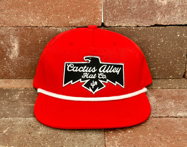 "T-Bird" - CA256 Red/ White Rope, Snapback Cap (2024)