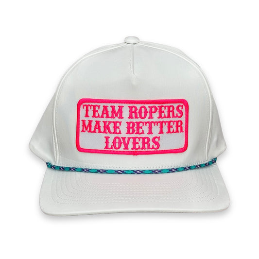 "PW Team Ropers BL" - CA 5054 Purple and Turquoise Rope, Snapback Cap (2025)