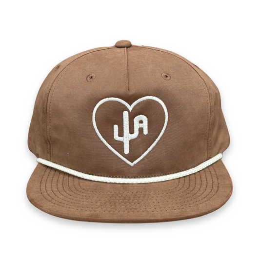 "The Babe" - Brown/White Rope, Snapback Cap (2025)