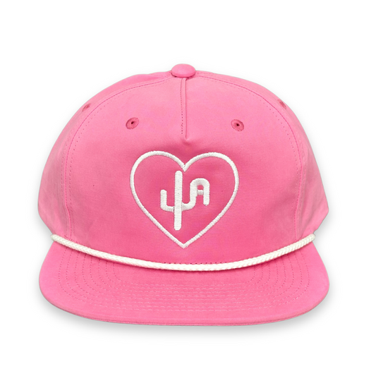 "The Babe" - Pink/White Rope, Snapback Cap (2025)