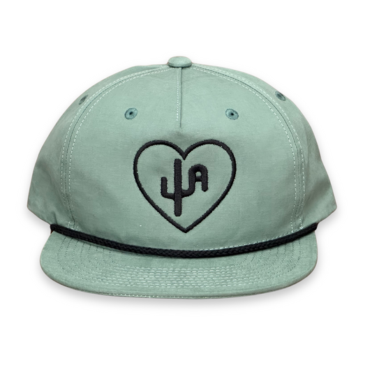 "The Babe" - Teal/Black Rope, Snapback Cap (2025)