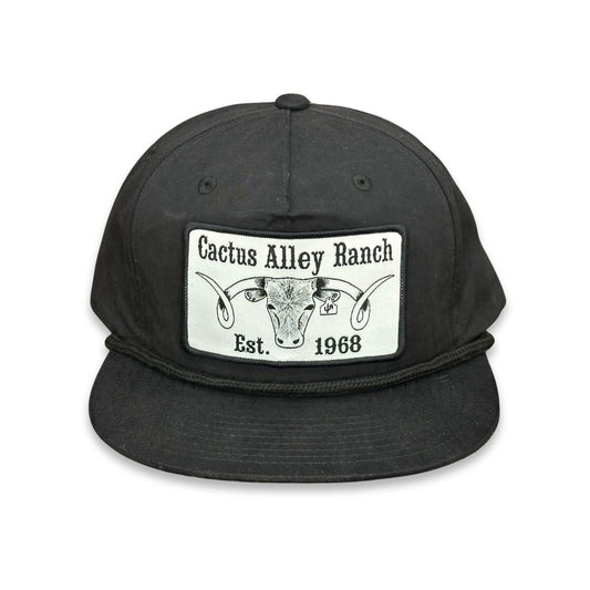 "The Big Curl" - CA 256 Black/ Black Rope, Snapback Cap (2025)