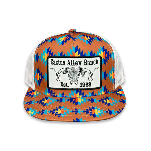 "The Big Curl" - CA Dirty Sancho Aztec/White Mesh, Snapback Cap (2025)
