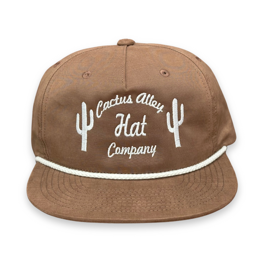 "The Cactus" - Brown/White Rope, Snapback Cap (2025)