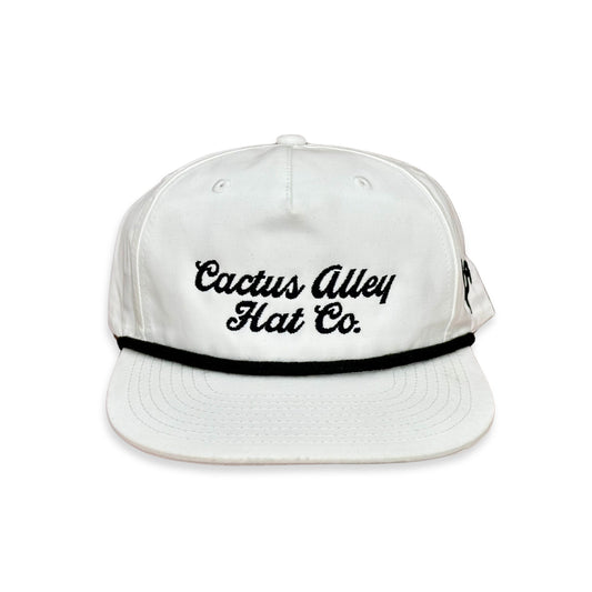 "The Original" - CA 256 White/ Black Rope, Snapback Cap (2024)