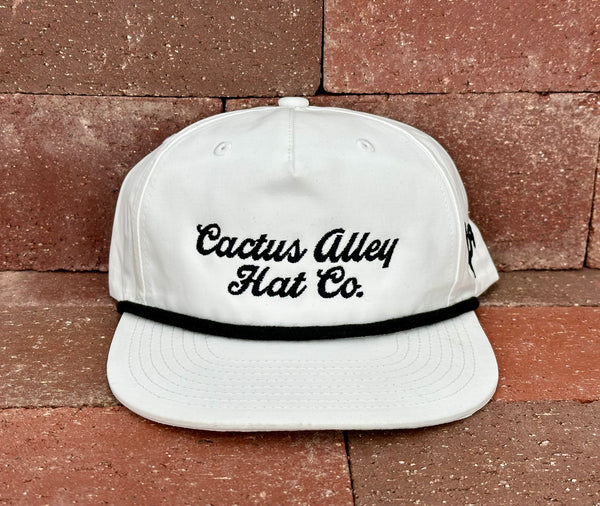 "The Original" - CA 256 White/ Black Rope, Snapback Cap (2024)