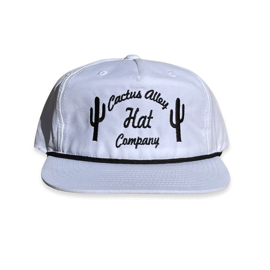 "The Cactus" - CA256 White/Black Rope, Snapback Cap (WESA JAN 2024)