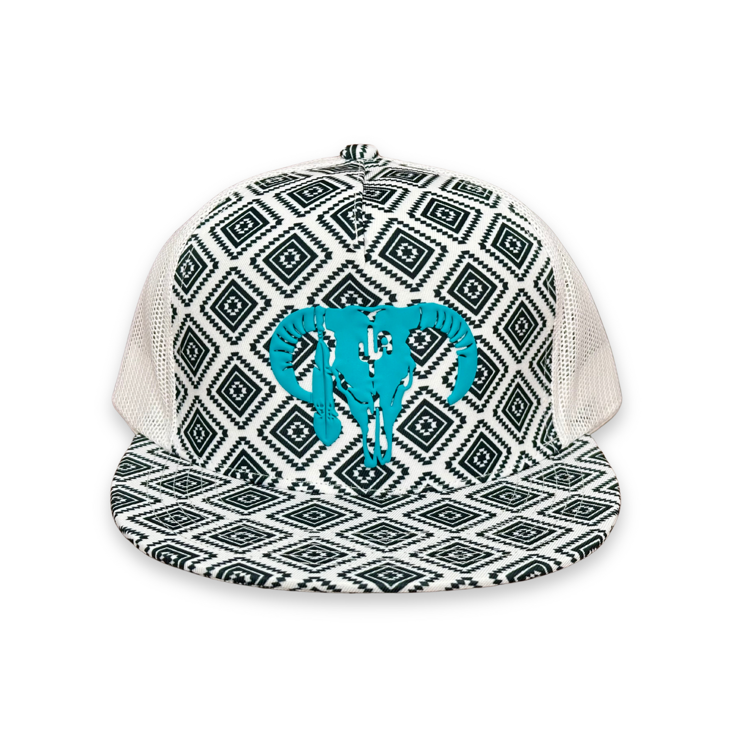 PVC "Hereford Skull" TRQ - CA Roscoe Aztec, Snapback Cap (2025)