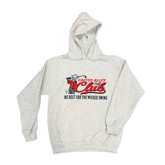 "Wicked Swing" - Ash Grey Adult Hoodie