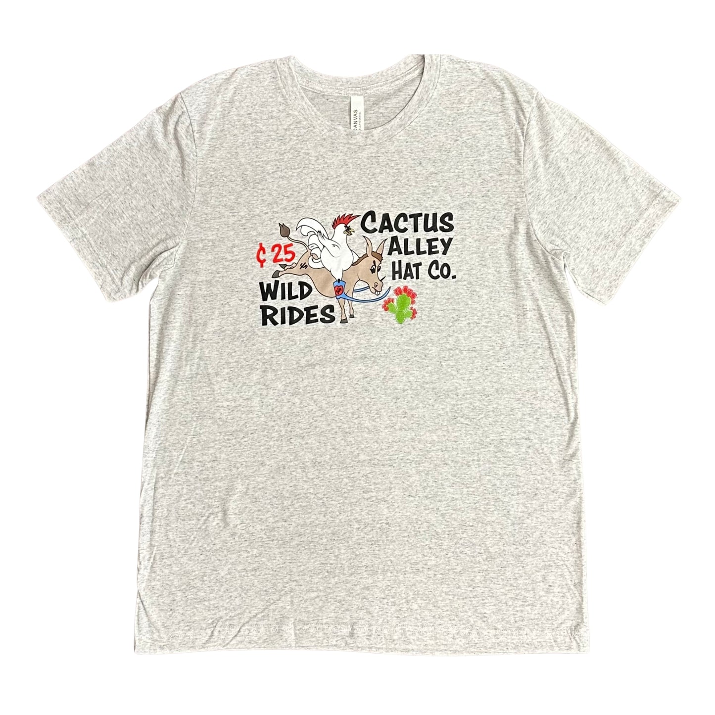 "Wild Rides" - White Fleck Adult Tee (2024)