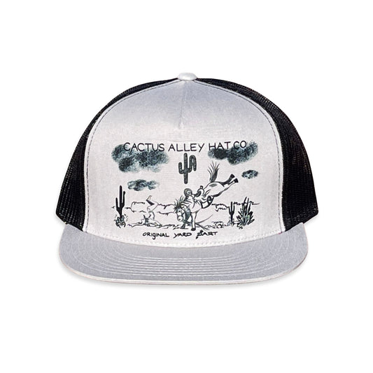 "Yard Dart" - 6006 Silver/Black Mesh, Snapback Cap (WESA JAN 2024)