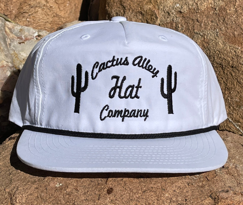 "The Cactus" - CA256 White/Black Rope, Snapback Cap (WESA JAN 2024)