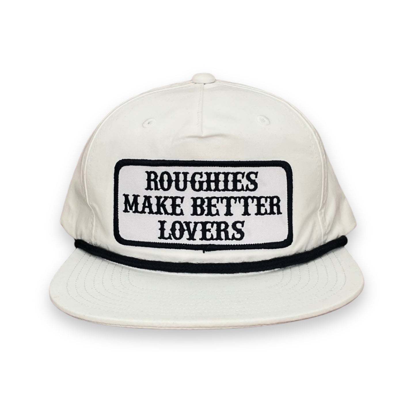 "BLKW Roughies BL"- CA 256 White/ Black Rope, Snapback Cap (2025)