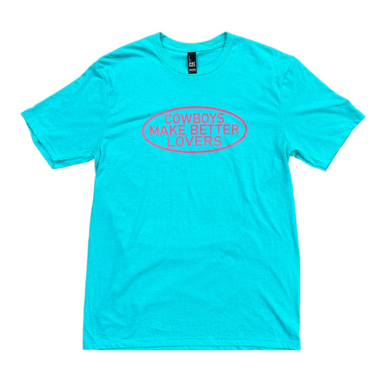 Hot Pink "Better Lovers" - Aqua Heather Adult Tee (WESA JAN 2024)